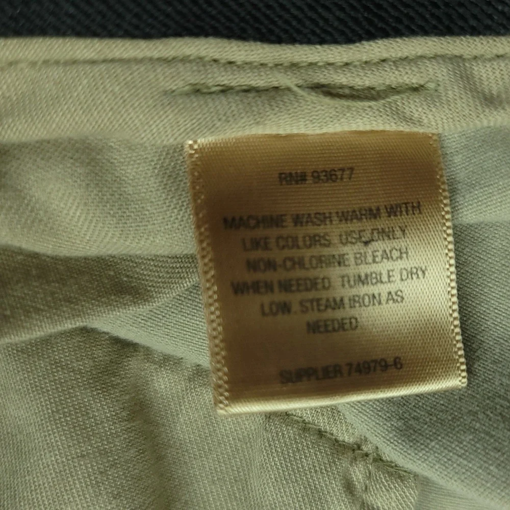 Foundry Supply Co Men Big 48 Khaki Tan Comfort Stretch Chino Shorts Cotton Blend